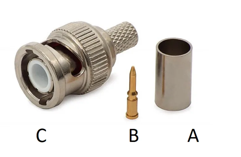نصب سوکت bnc پرسی