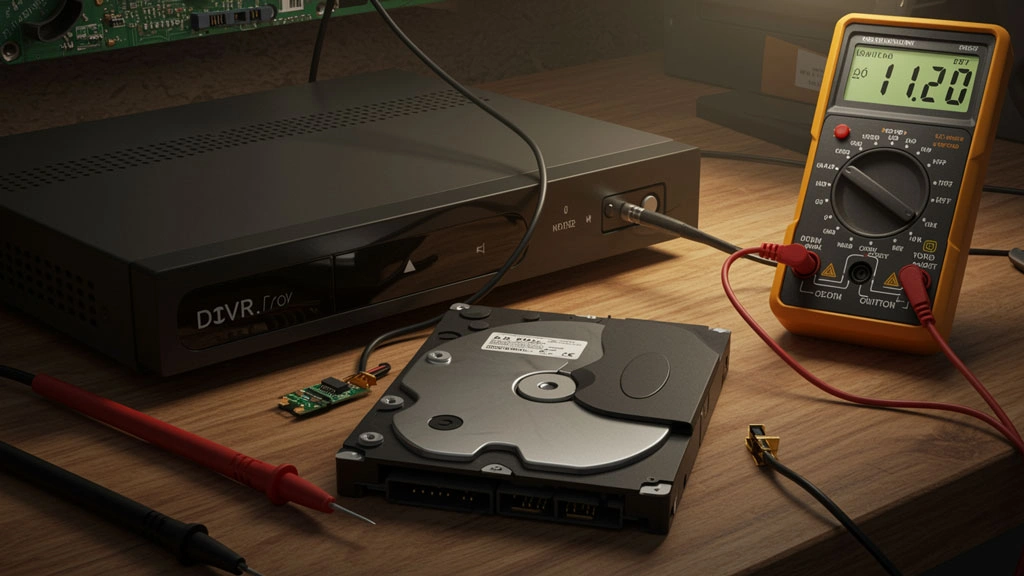 عدم شناسایی هارد توسط DVR و NVR به دلیل ولتاژ نامناسب