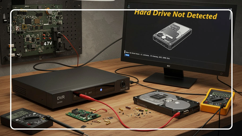 عدم شناسایی هارد توسط DVR و NVR
