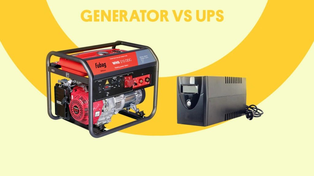 مقایسه موتور برق با ups