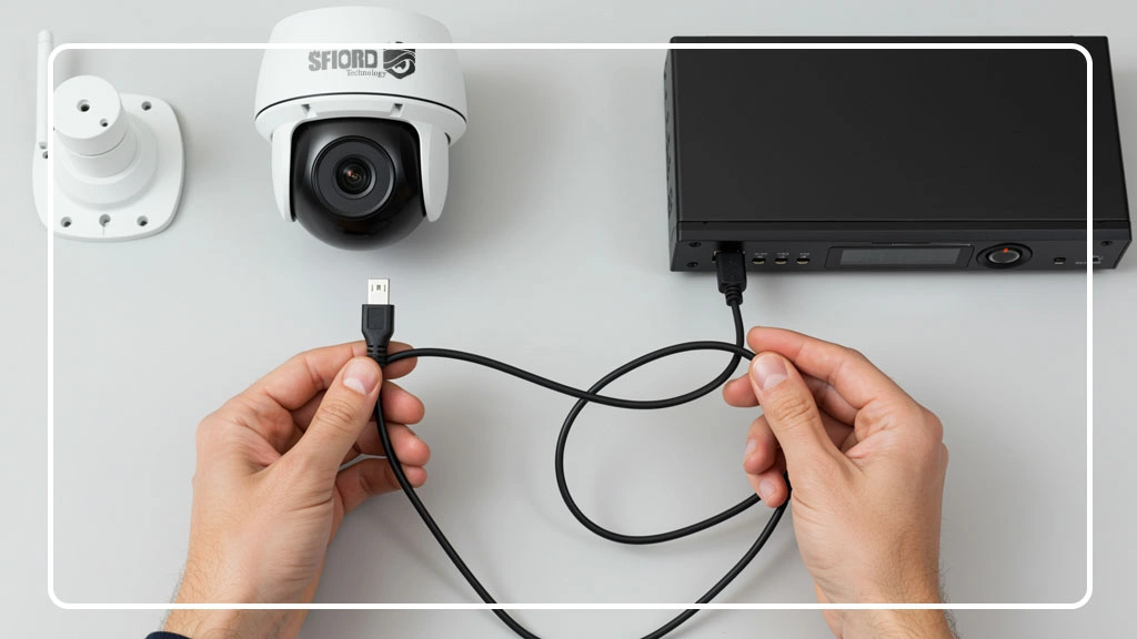 اتصال دوربین مداربسته PTZ به دستگاه DVR