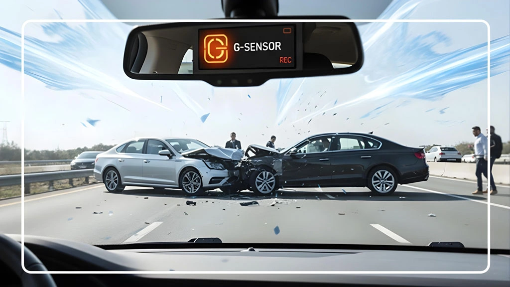 عملکرد G-Sensor دوربین خودرو