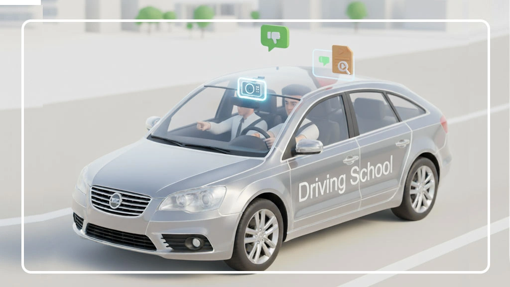 استفاده از دوربین خودرو برای آموزش رانندگی