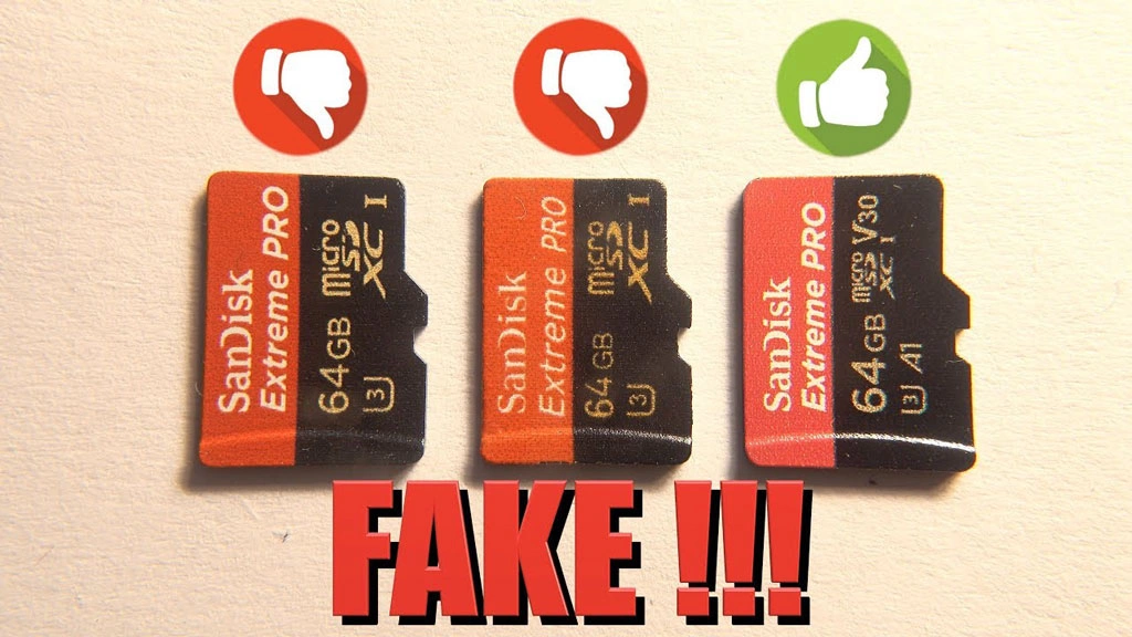 فرق کارت حافظه اصل با فیک