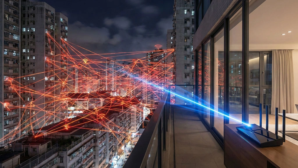 تنظیم باند فرکانسی مودم در آپارتمان