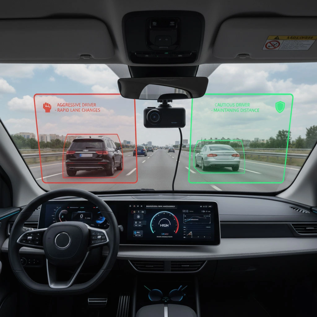 تشخیص رفتار سایر رانندگان با دش کم