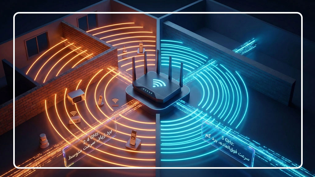 تفاوت باند فرکانسی 2.4 و 5 گیگاهرتز