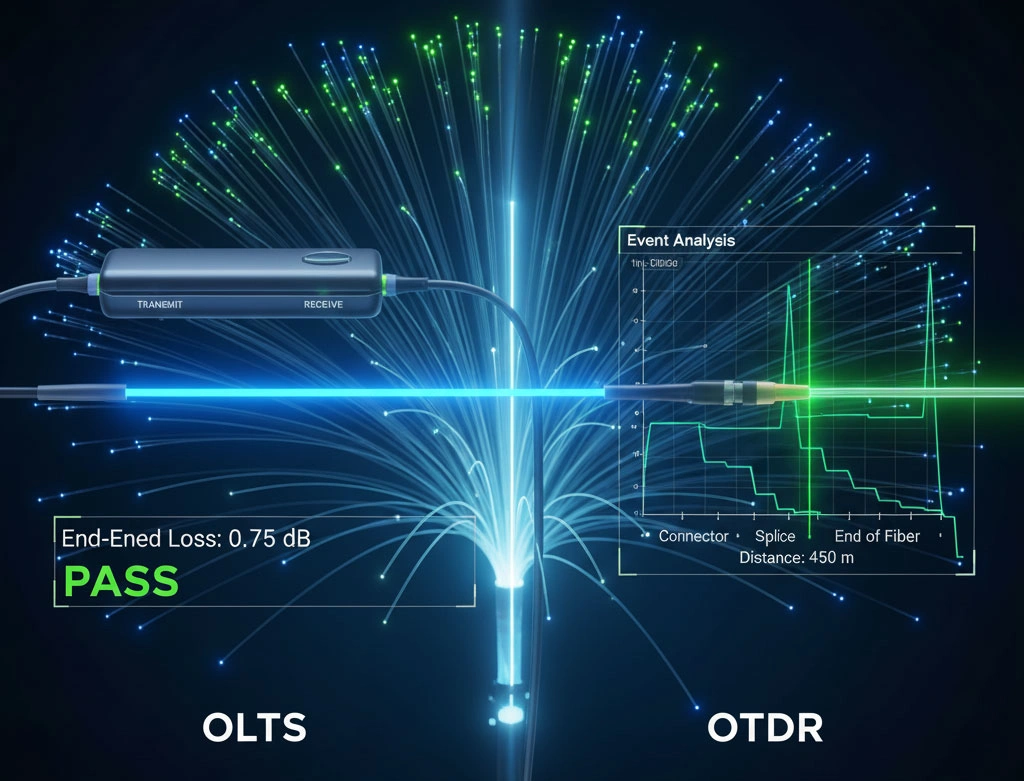 مقایسه تست OLTS با OTDR