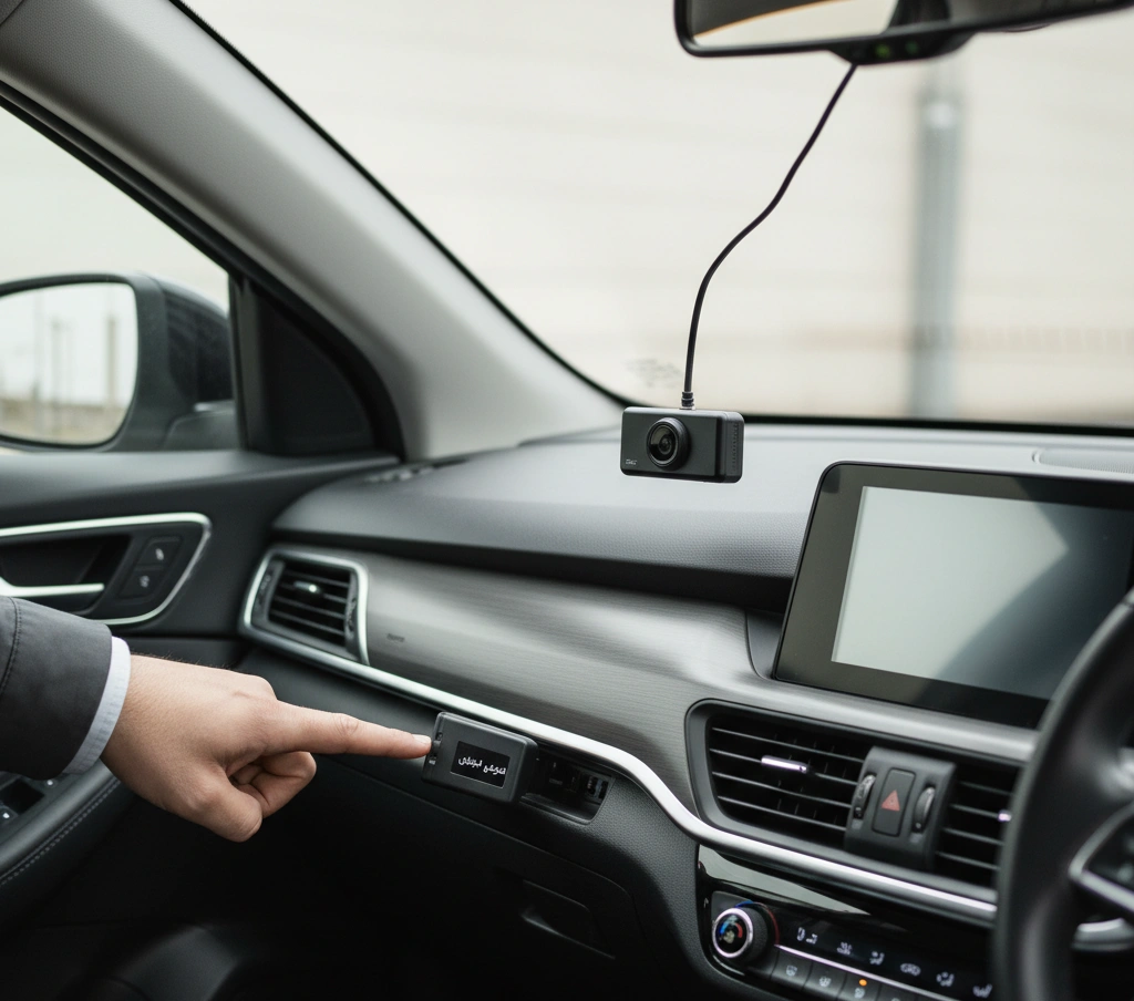 نصب دوربین خودرو بدون اشغال فندکی