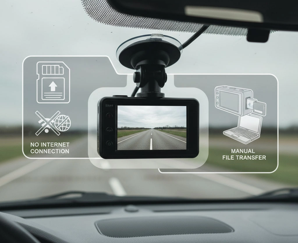 تفاوت دوربین خودرو آفلاین با آنلاین