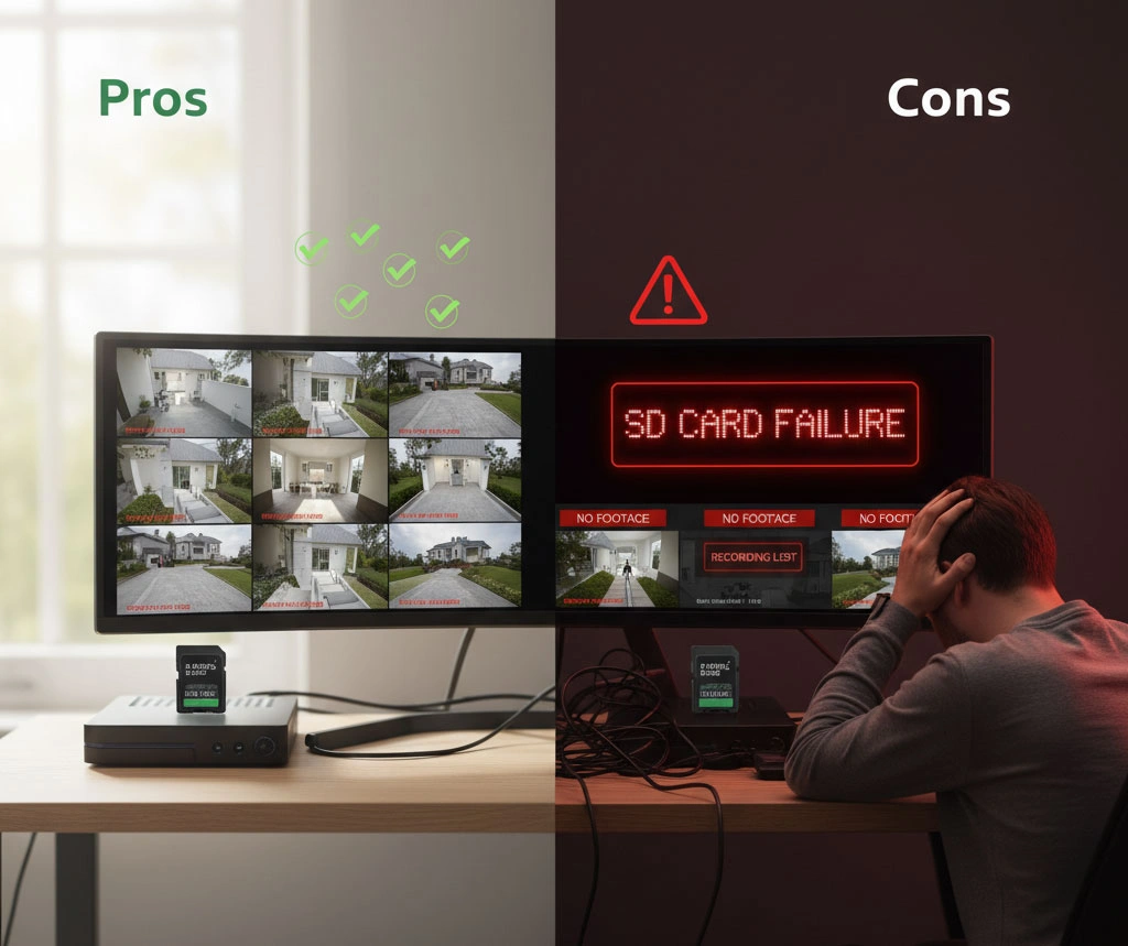 مزایا و معایب استفاده از یک کارت حافظه برای چند دوربین