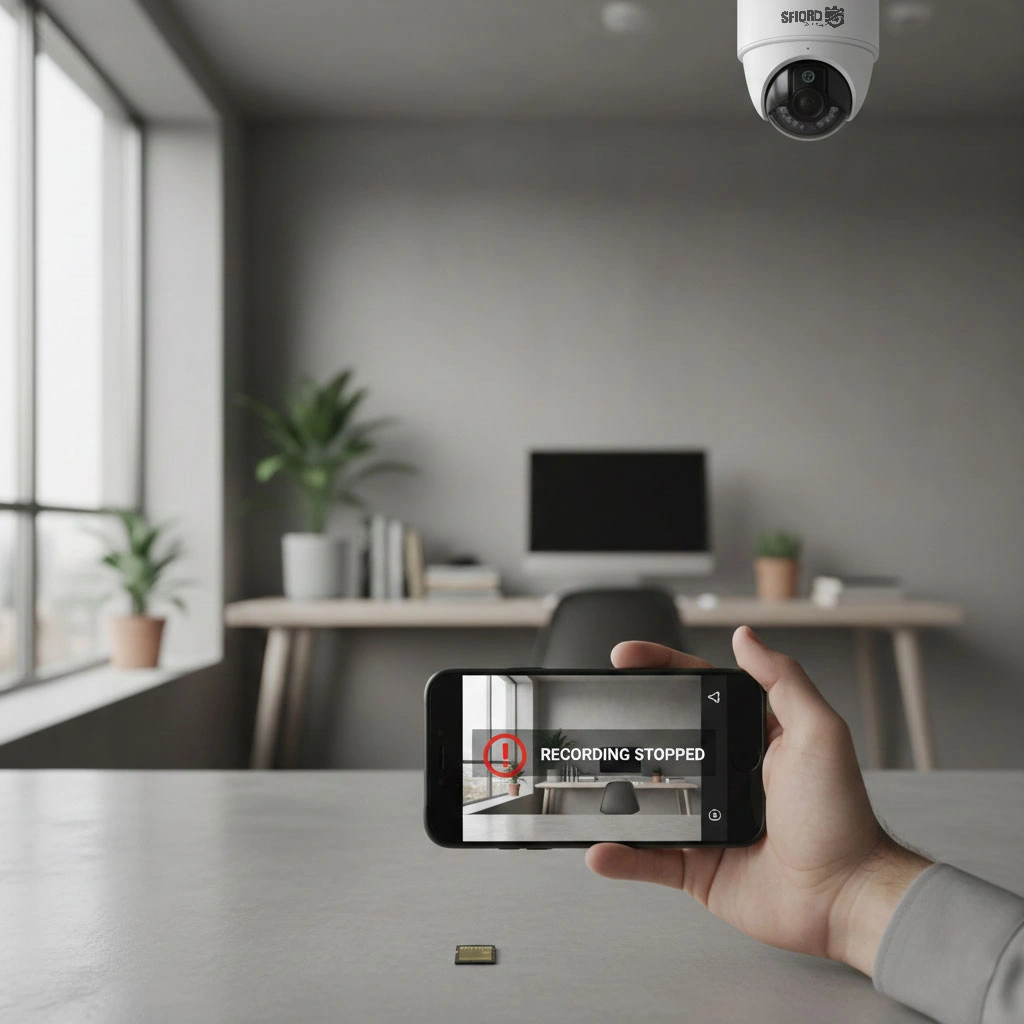 علت قطع شدن ضبط دوربین مداربسته با کارت حافظه سالم