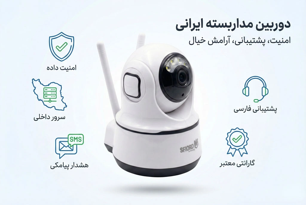 مزایای دوربین مداربسته ایرانی در برابر خارجی