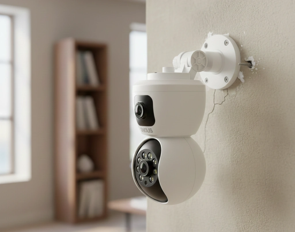 نصب پایه دوربین مداربسته روی دیوار