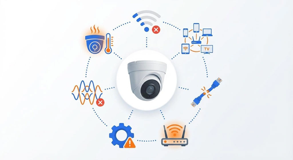 دلیل بالا بودن پینگ دوربین IP