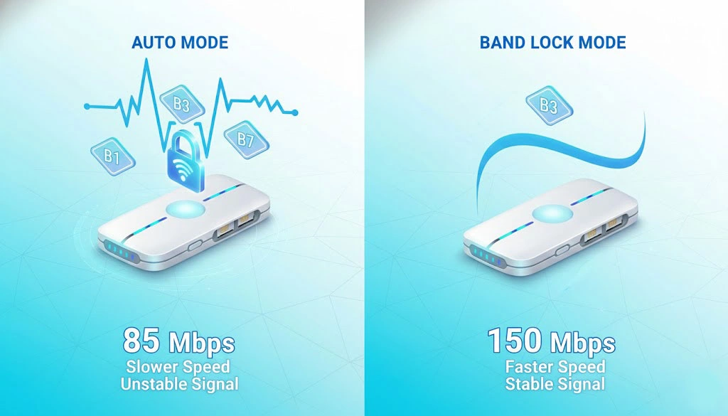 فعالسازی Band Lock