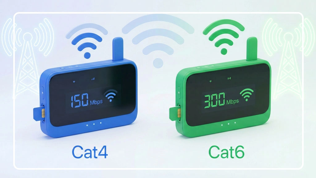 تفاوت مودم سیمکارتی Cat4 با Cat6