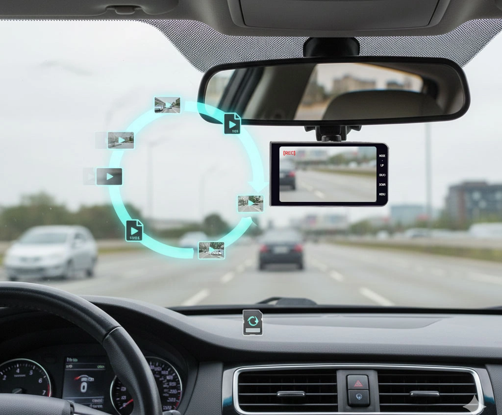 قابلیت لوپ رکوردینگ دوربین خودرو