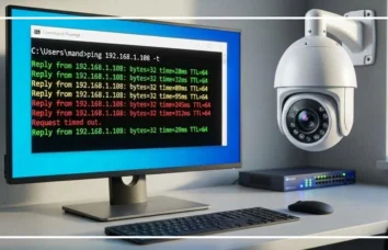 بالا بودن پینگ دوربین IP