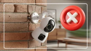 اشتباه نصب پایه دیواری دوربین