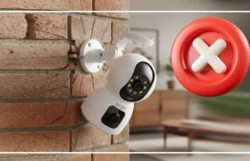 اشتباه نصب پایه دیواری دوربین
