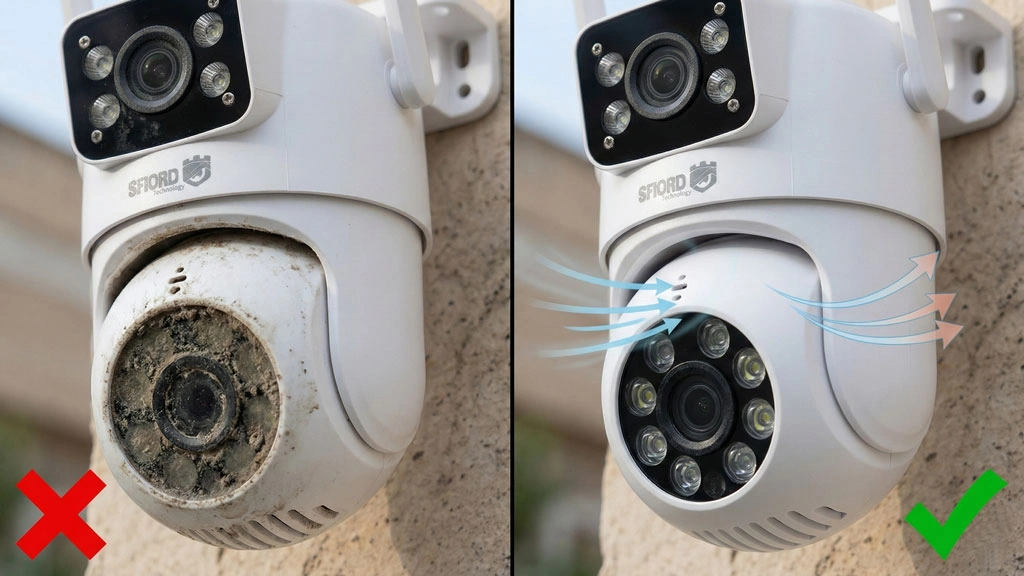 جلوگیری از بخار لنز دوربین مداربسته