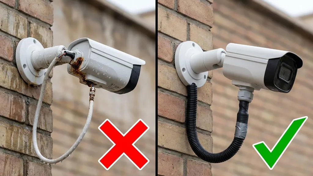 عایق کردن کابل دوربین مداربسته