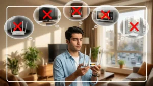 اشتباه در قرار دادن محل مودم